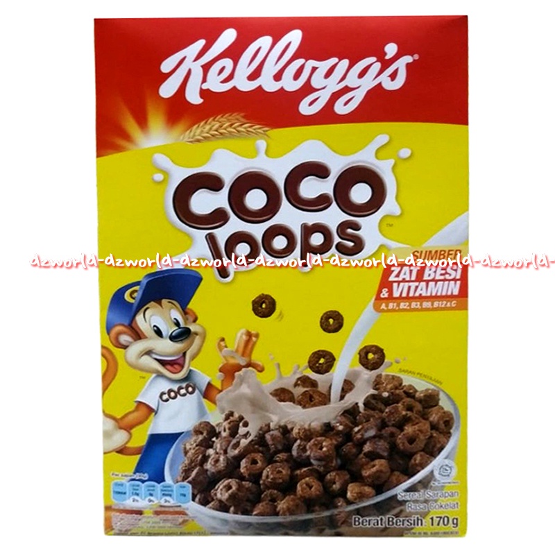 Kellogg's Coco Pops 170gr Sereal Yang Terbuat Dari Jagung Pilihan Cocok Untuk Sarapan Kellogg Kelog Kelloggs