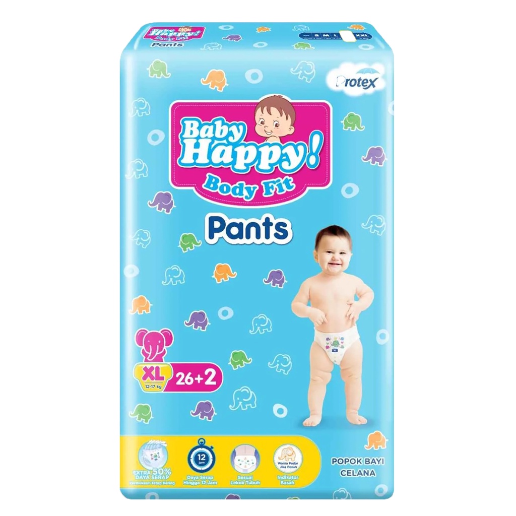 Popok / Pampers Baby Happy Pants S40/M32/L28/XL26/XXL24 - Baby Happy