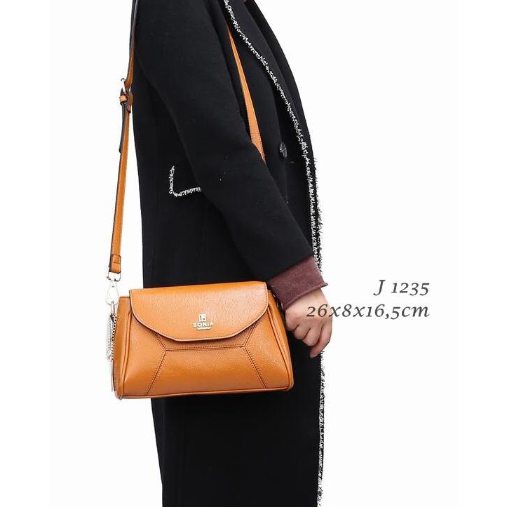 CROSSBODY BAG LEATHER TOGO 1235#B530 (SALE)