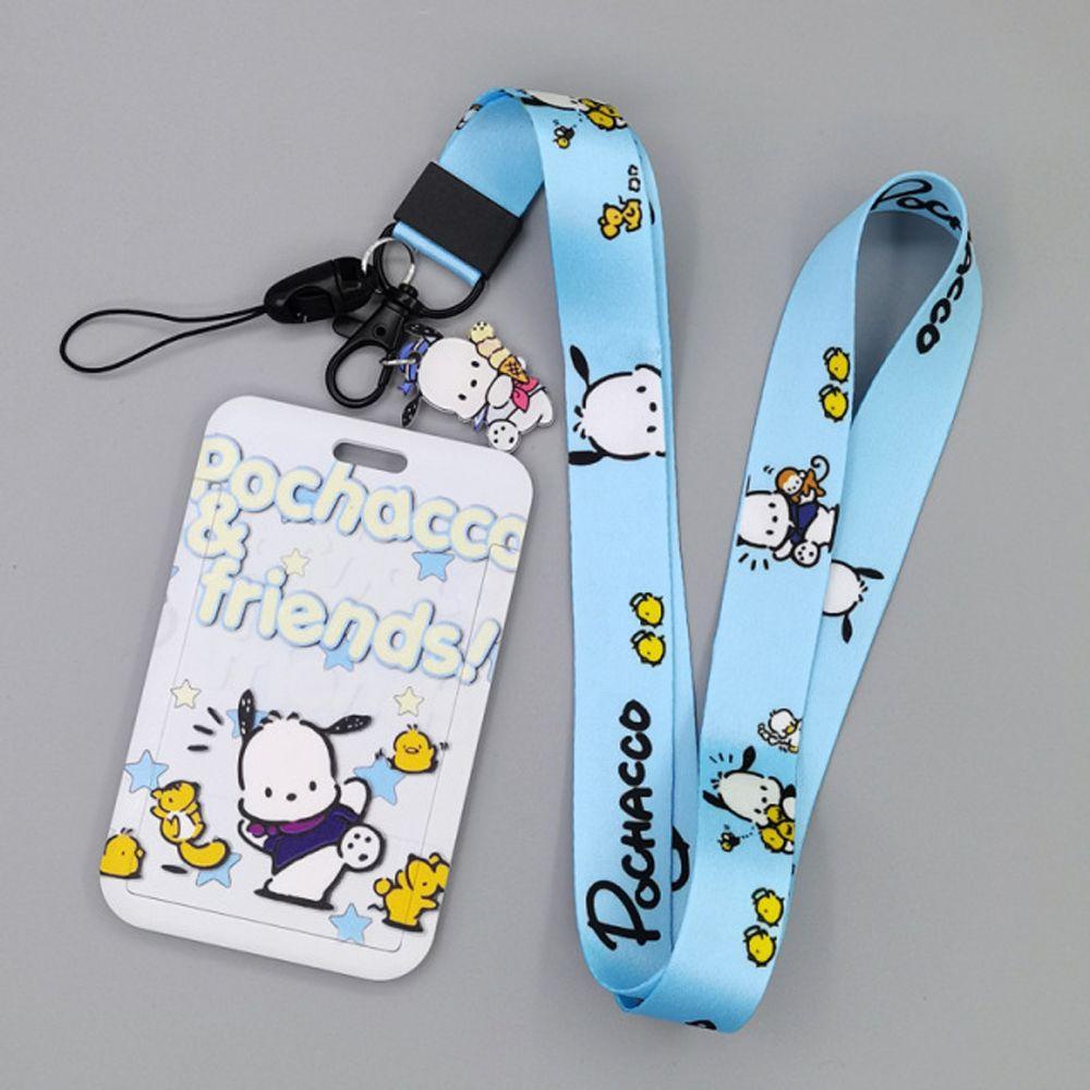 [Elegan] Id Card Holders Doraemon Perlengkapan Sekolah Lengan Kartu Lanyard Tali Leher Kunci Lanyard Bus Card Case