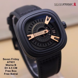 JAM TANGAN SEVENFRIDAY/ SILVER- HITAM - SF001