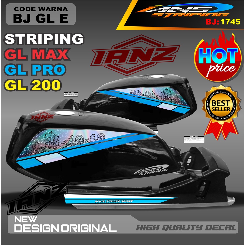 STRIPING HOLOGRAM GL MAX GL 2000 /  STIKER GL MAX VARIASI HOLOGRAM / STIKER HOLOGRAM