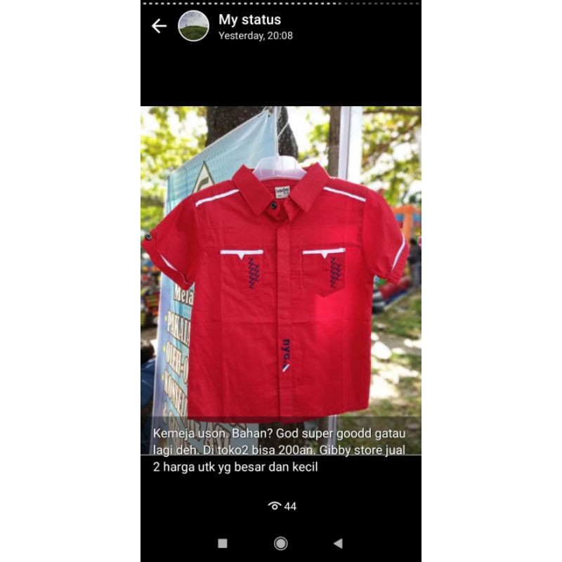 kemeja anak laki-laki uson