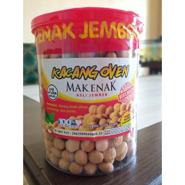 

Kacang Oven Mak Enak ASLI JEMBER 320 gram