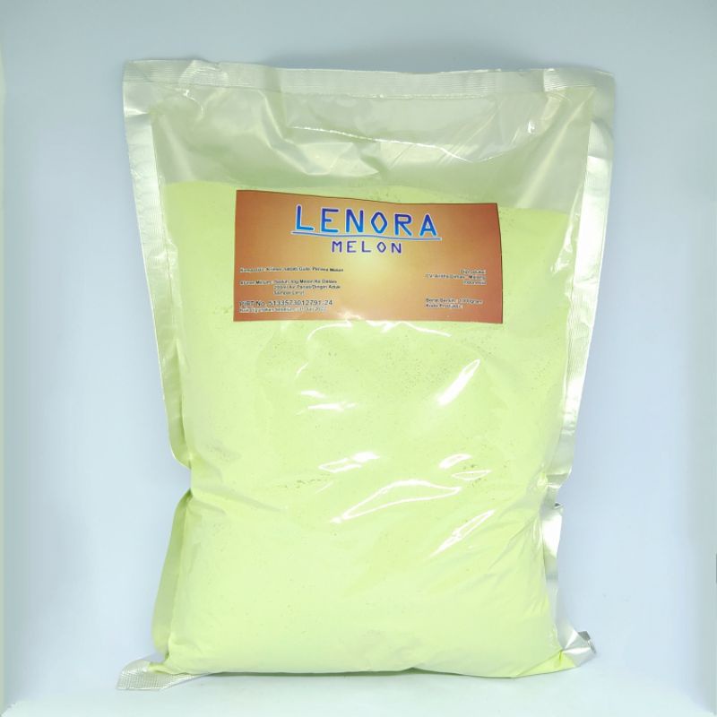 

Lenora Melon 1kg / bubuk minuman / bubuk pop ice / bubuk milkshake/ minuman kekinian