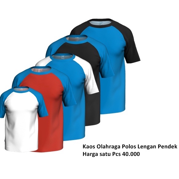 Kaos Olahraga Lengan pendek