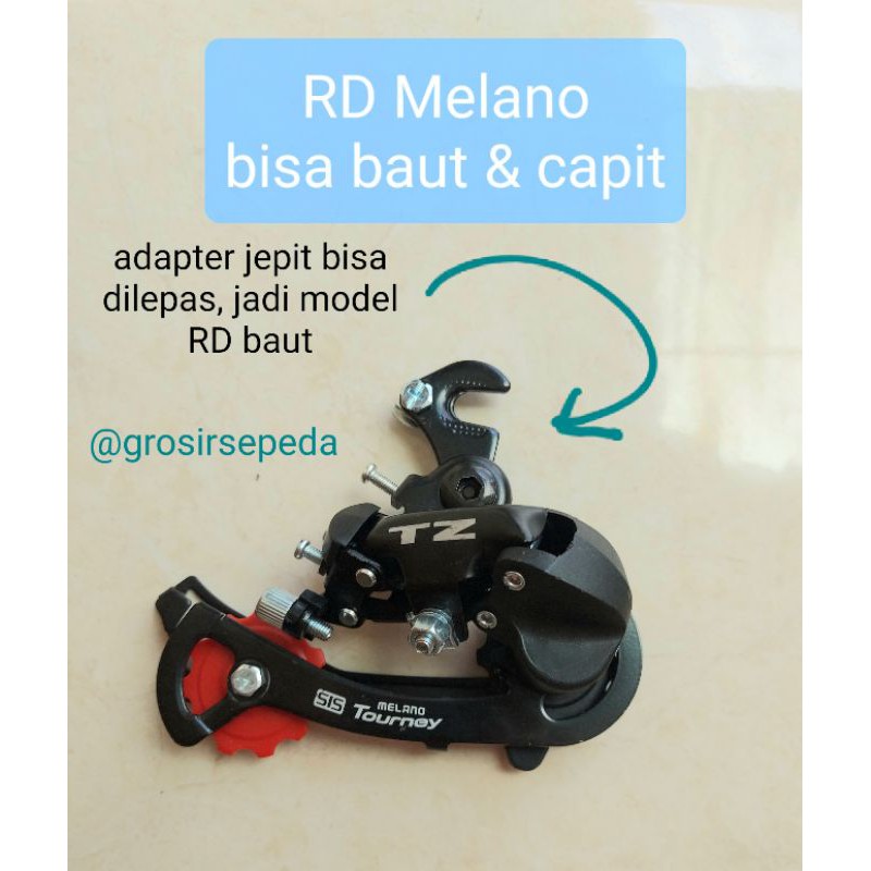 RD Melano TZ 6 7 speed capit baut rear derailleur sepeda Sdreyer