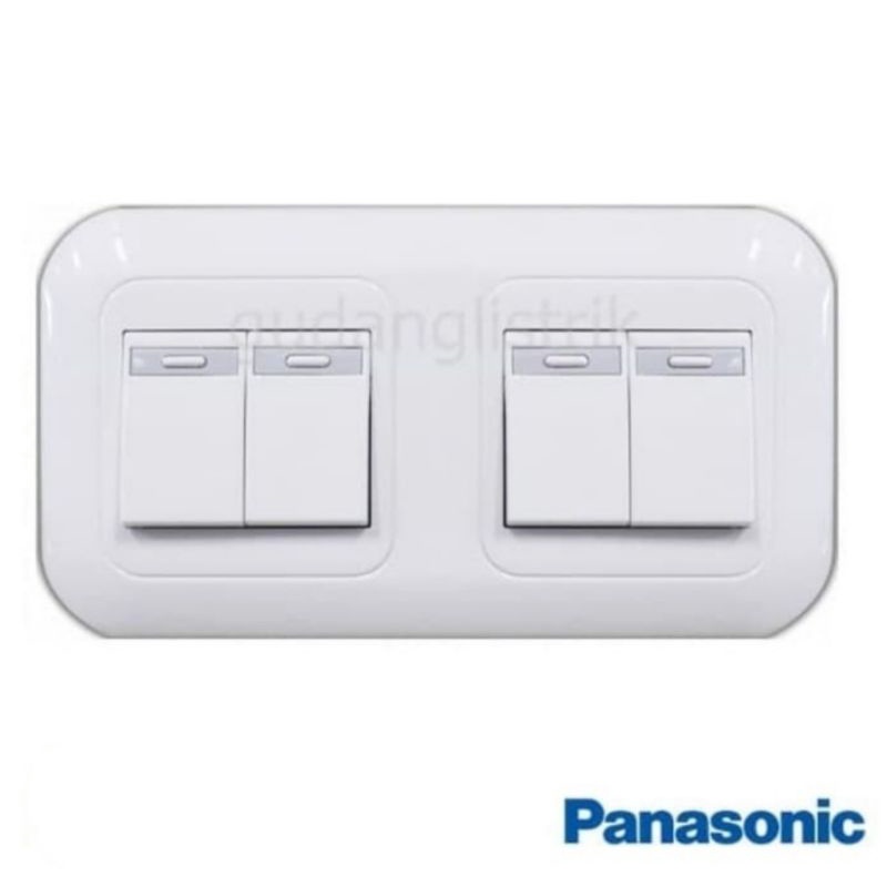 Panasonic Saklar Seri Double 2 Gang Wide Series