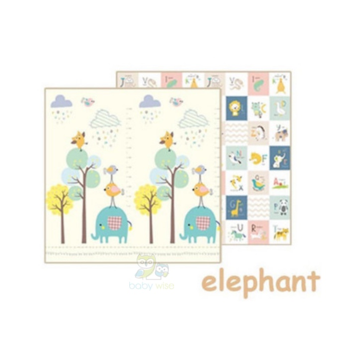 Right Start XPE Folding Mat Double Sided Antislip Waterproof - Alas Bermain Anak Bayi Matras Karpet Lipat-Elephant