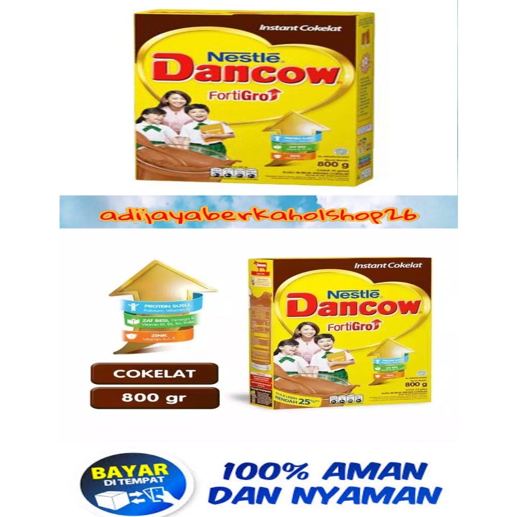 

SUSU DANCOW FORTIGRO COKLAT 780Gram COD