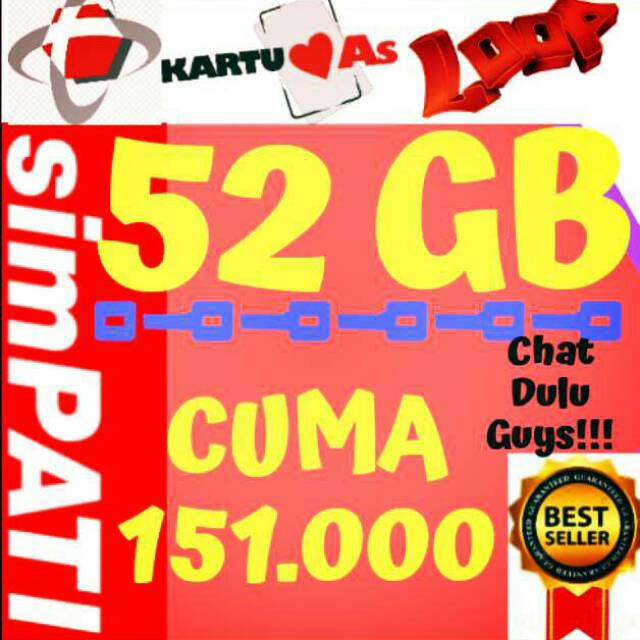 [ChatDuluAh] Telkomsel 52GB Kuota Terbaik Jaman Now