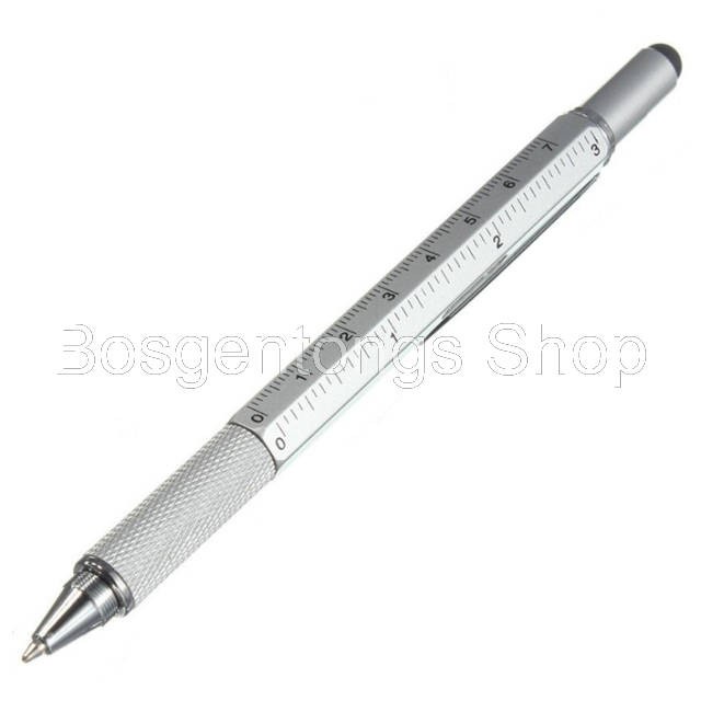

Pena Multifungsi Plastik Stylus + Penggaris + Level + Obeng - 9625