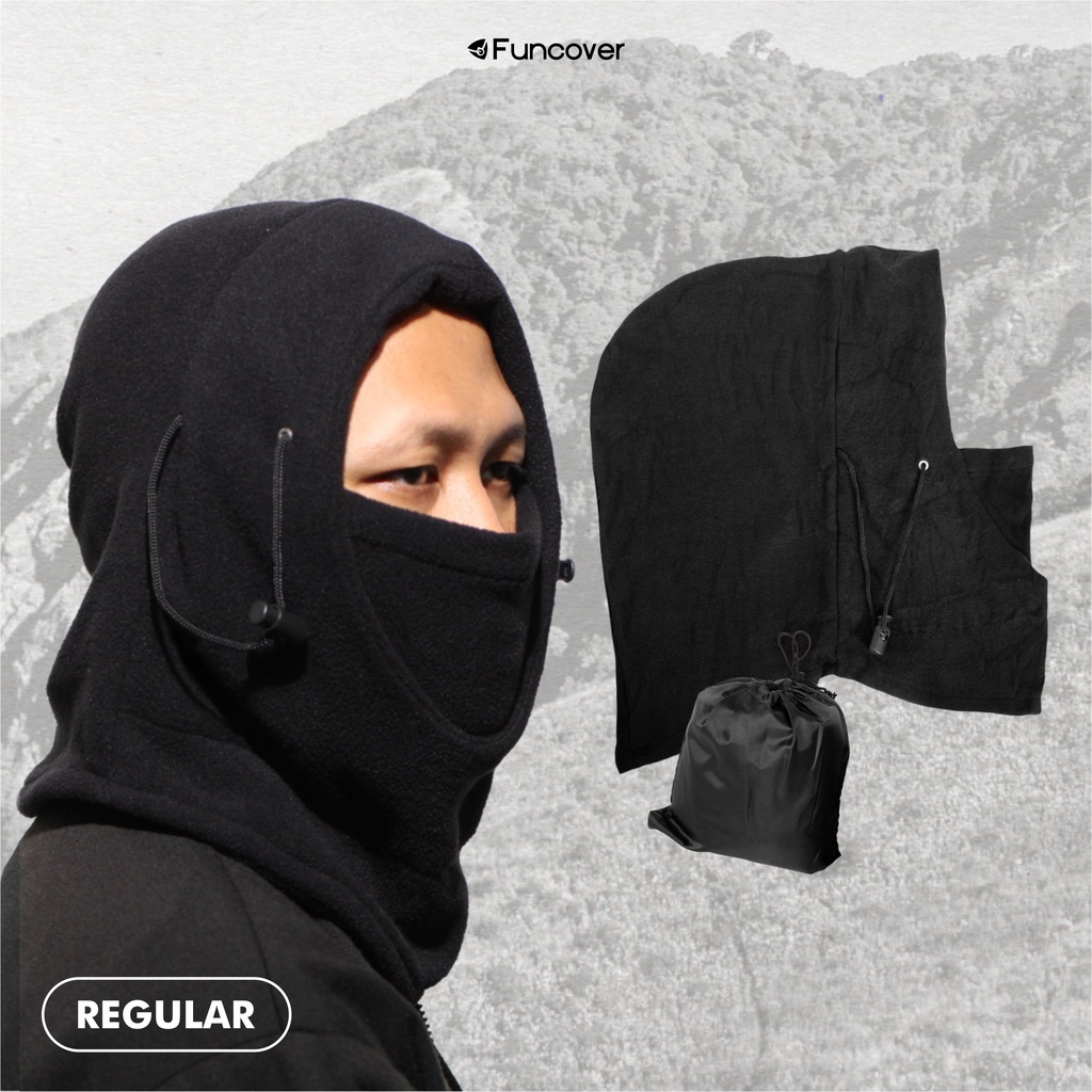 Masker kupluk polar ninja balaclava full face scarf serbaguna multifungsi 6 in 1 motor by Funcover