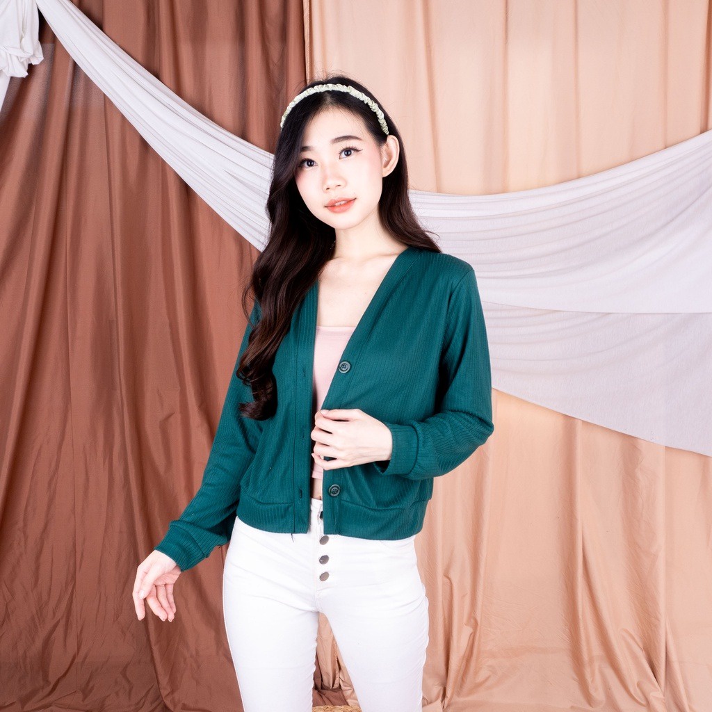 GSC -  CARDIGAN OUTER RIB WANITA TERBARU
