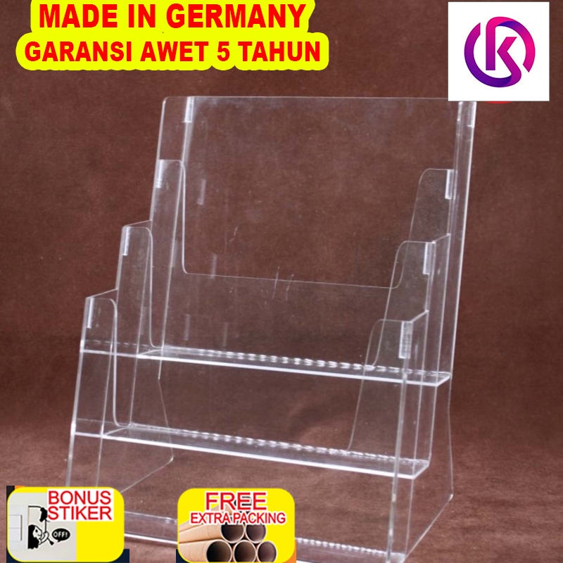 

Grosir Acrylic Display Brosur A4 3 Susun