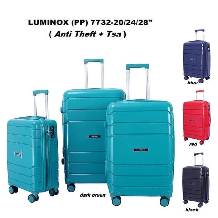 koper luminox 7732 20 inch cabin / koper luminox 7732 24 inch bagasi / koper luminox 7732 28 inch