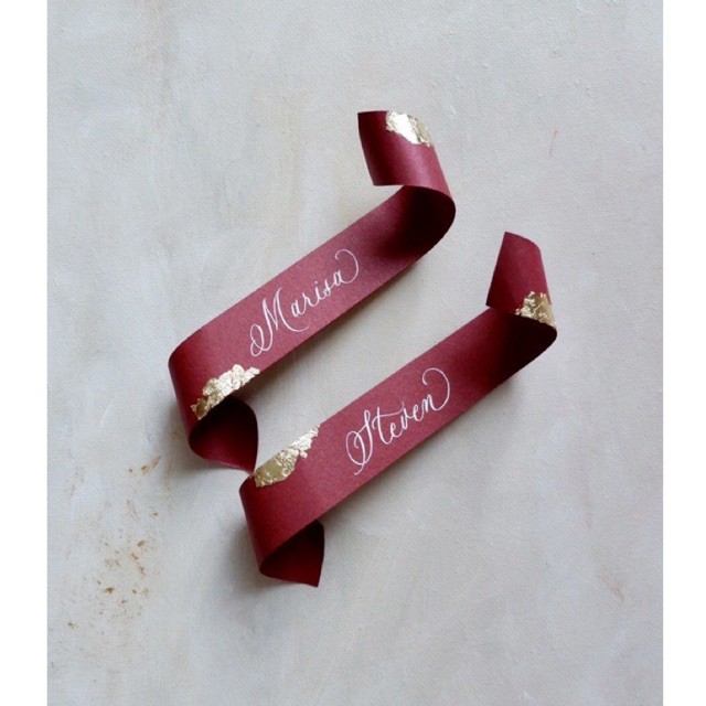 

Calligraphy paper scroll gulung/wedding place card/photo styling styled shoot/custom (MIN BELI 2)