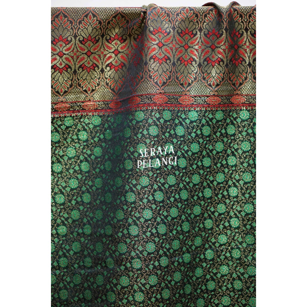 [SET] Songket India 03 | Motif Bunga | Selendang | Kamen | Kostum | Souvenir | Hadiah | Kembang | Pakaian | Metalik