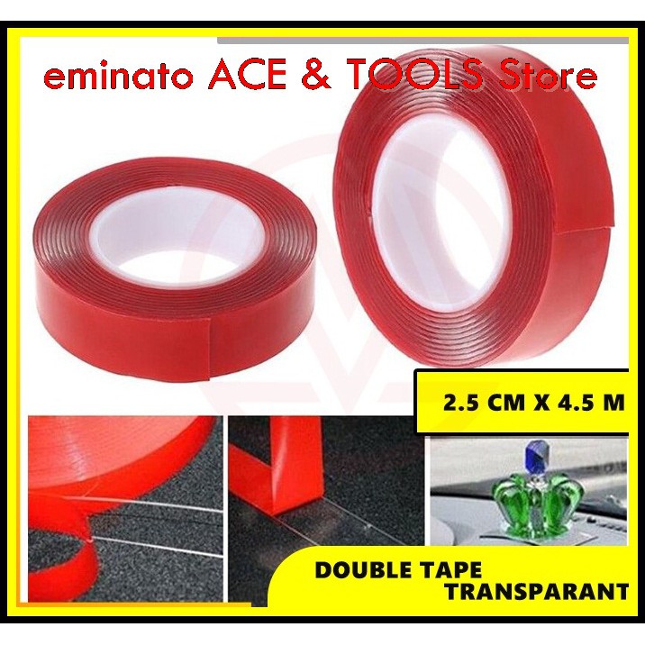 

PEREKAT 3M DOUBLE TAPE CLEAR TRANSPARANT