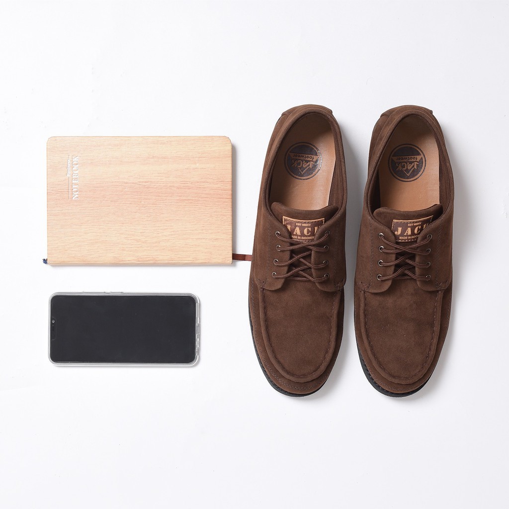 MAIKOR BROWN |ManNeedMe x Jack| Sepatu Sneakers Pria Casual Suede Shoes ORIGINAL