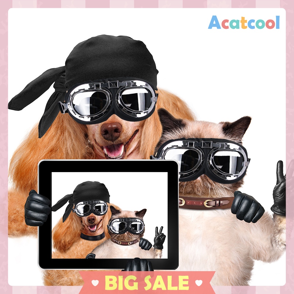 Foldable Dog Glasses Puppy UV Protection Goggles Eye Wearing Sunglasses