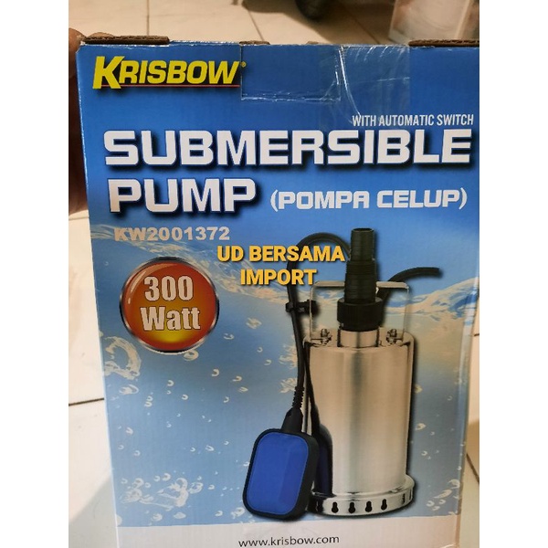 Pompa air celup pompa kolam otomatis krisbow submersible