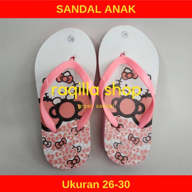 Sandal Anak Hello Kitty ukuran 26-30 sendal anak hello kitty sandal hello kitty