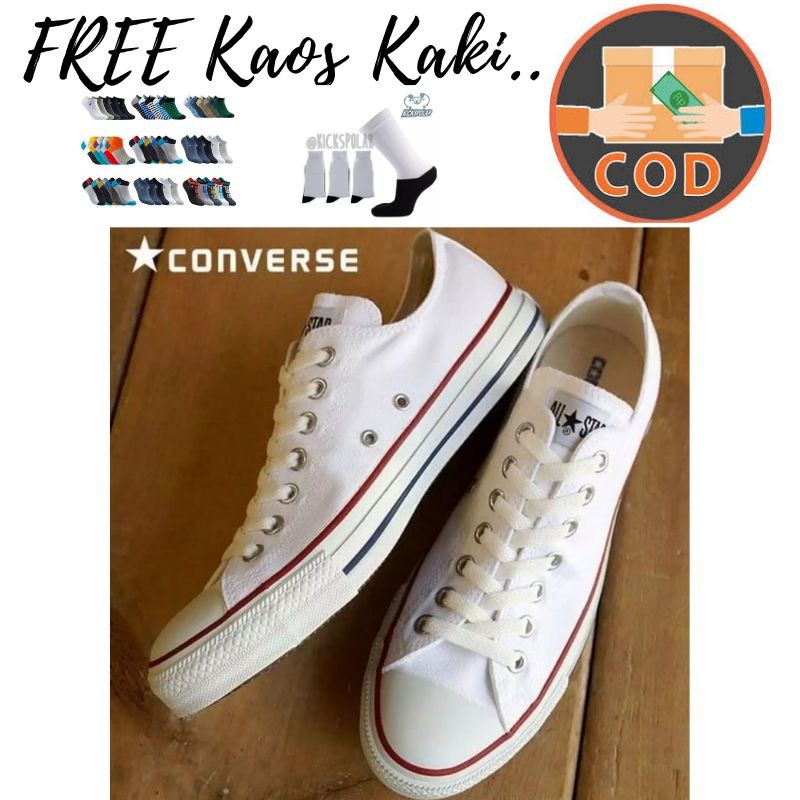Diskon Sepatu Converse All Star Chuck Taylor 2 / Ct 2 White Lunarlon Premium Original Bnib