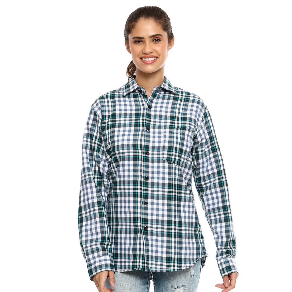 

ALTON White Navy Flanel