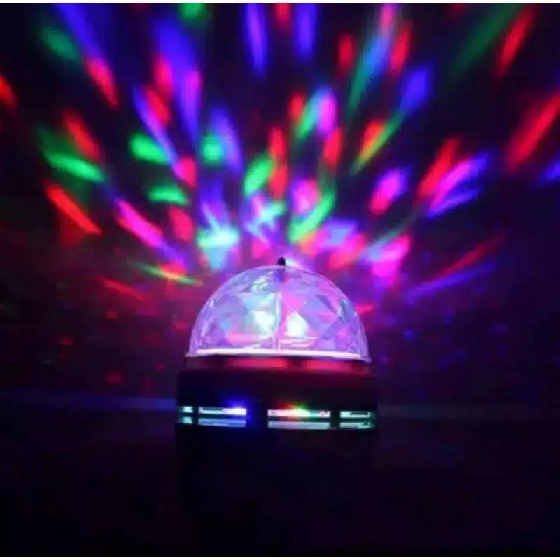 LAMPU DISKO DISCO FULL WARNA LED PUTAR COLOUR RAINBOW RGB E27