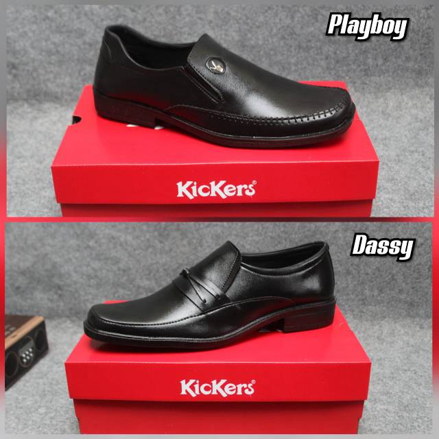 Sepatu Pantofel Pria Hitam - 7809 - Winshor - Oxby - Black