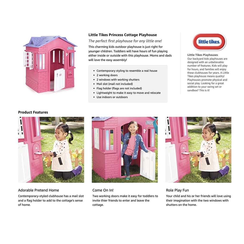 Little Tikes Cape Cottage Playhouse