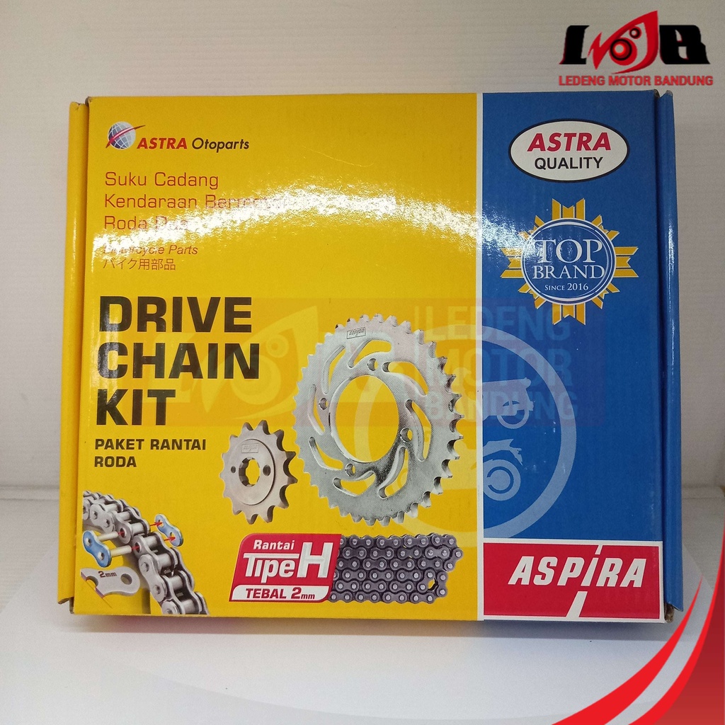 Aspira GearSet Vixion New NVL 110H Drive Chain Rantai Roda Gir Depan Gear Belakang Motor