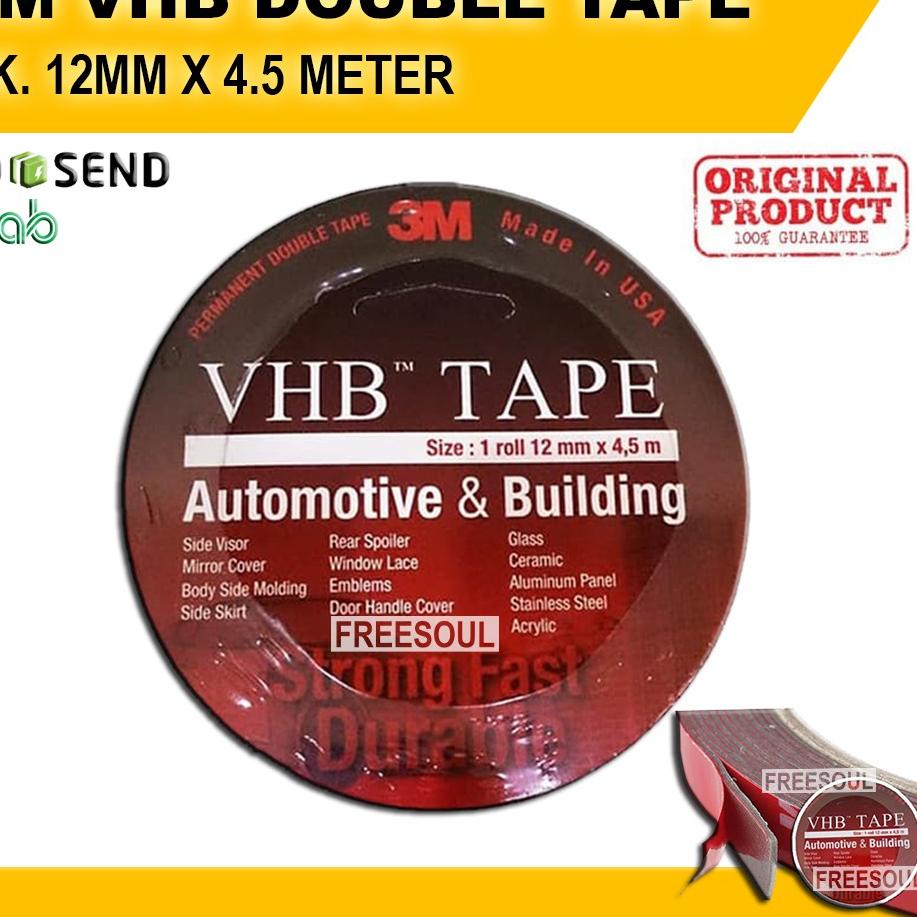 

Promo Meriah Lem 3M VHB Double Tape Automotive 4900 Size 12 mm / 24 mm X 4.5m - Double Tape Mobil