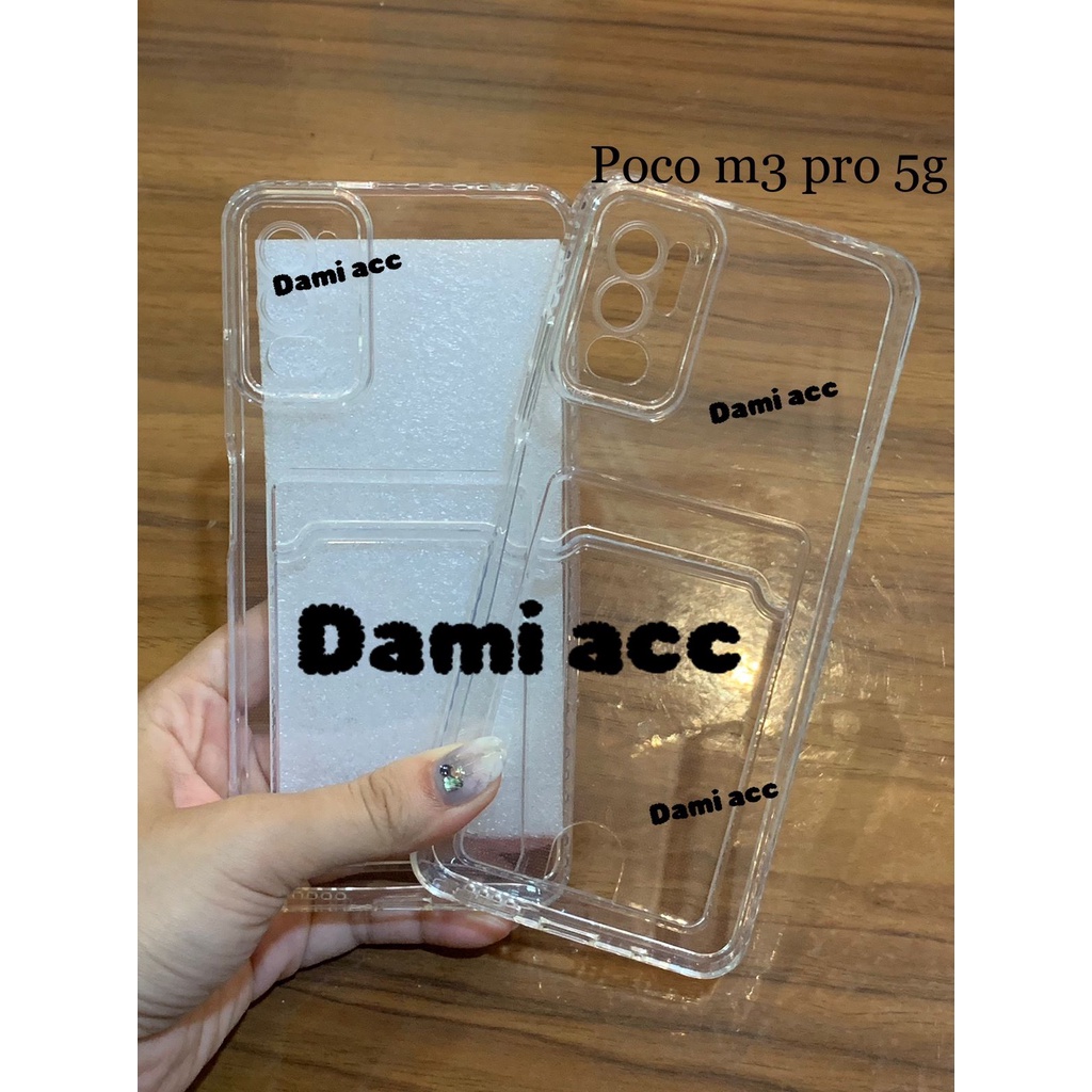 clear card case untuk poco m3 redmi 9t poco m3 pro 5g poco x3 gt poco x3 pro poco x3 nfc poco m4 pro