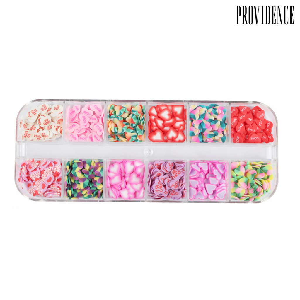 Providence Stiker Kuku 12 Sekat Untuk Nail Art / Manicure Diy