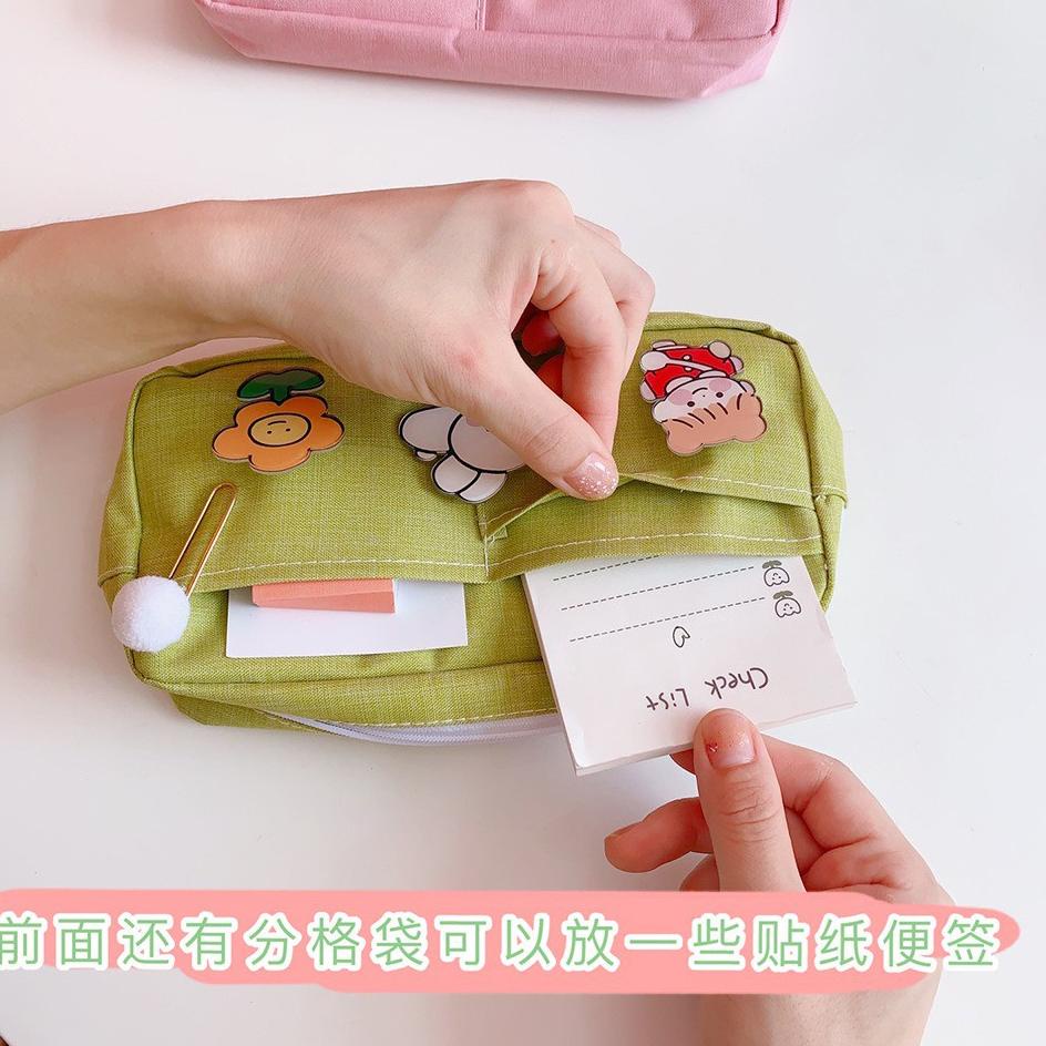 

[KODE 0YGHJ] TEMPAT PENSIL - CUTE FRIENDS LARGE CAPACITY CANVAS PENCIL CASE