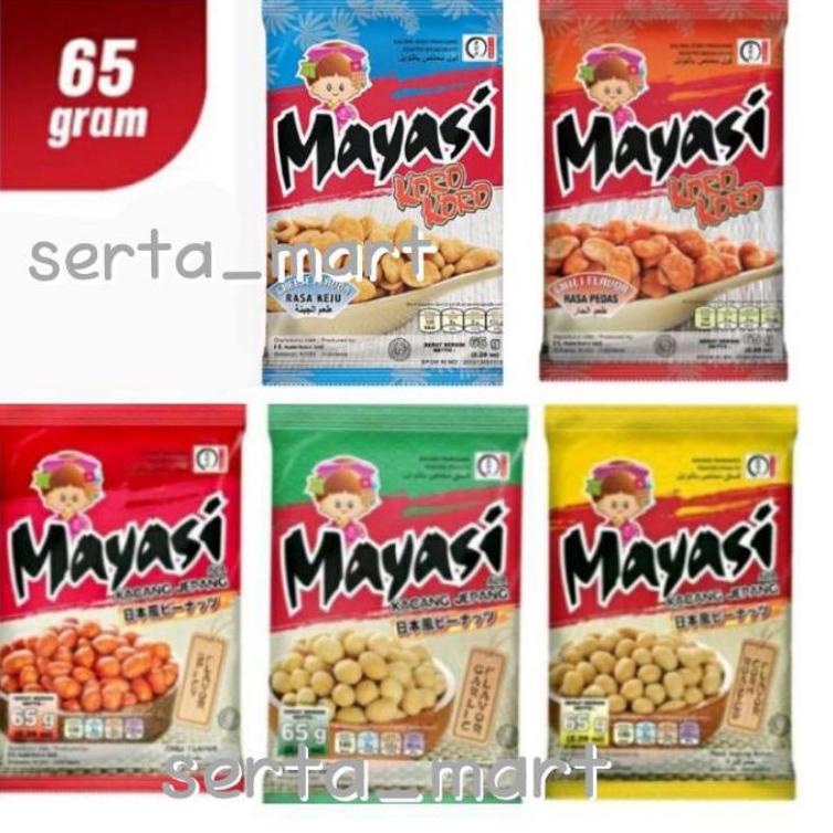 

Produk trendy--Mayasi Kacang Jepang - Mayasi Kacang Koro 65gr Spicy / Garlic / Roasted Corn / Keju / Pedas 65gr