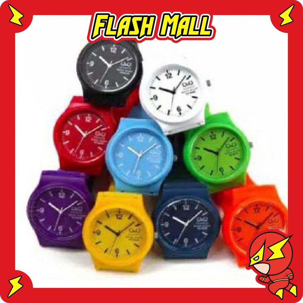 FLASHmall JAM TANGAN QQ QUARTZ WATER RESIST FASHION UNISEX MURAH IMPORT COD JT013
