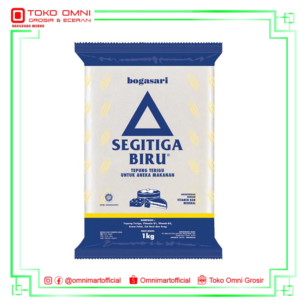 

TEPUNG TERIGU SEGITIGA BIRU 1 KG