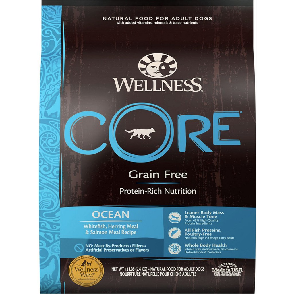 wellness core fish dog food