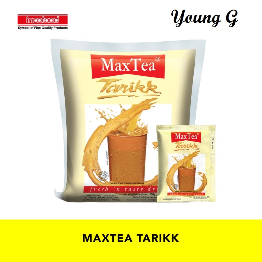 

MaxTea Tarikk (30 sachet) Rasa Original - Teh Susu MaxTea Indocafe