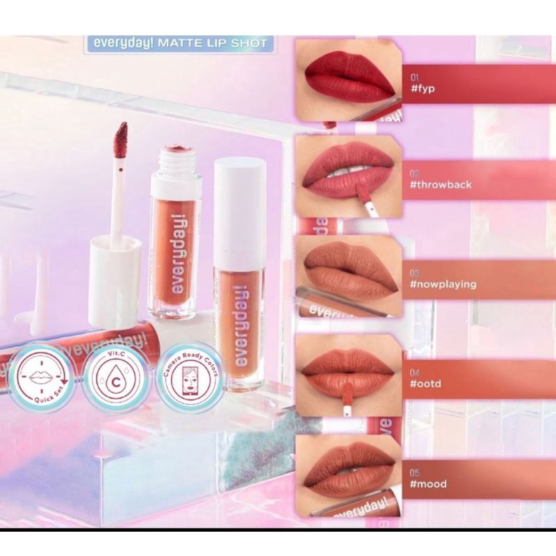 Wardah Everyday Matte Lip Shot/ Lip Cream Wardah Terbaru