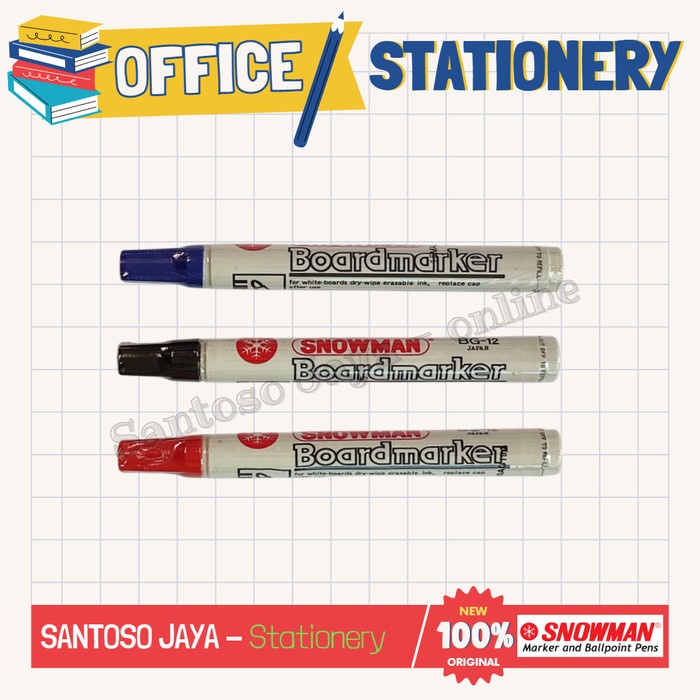 

Spidol Papan Tulis SNOWMAN - Board Marker SNOWMAN
