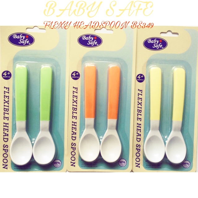 MAK34 BABYSAFE FLEXIBLE HEAD SPOON BS349 SENDOK BAYI
