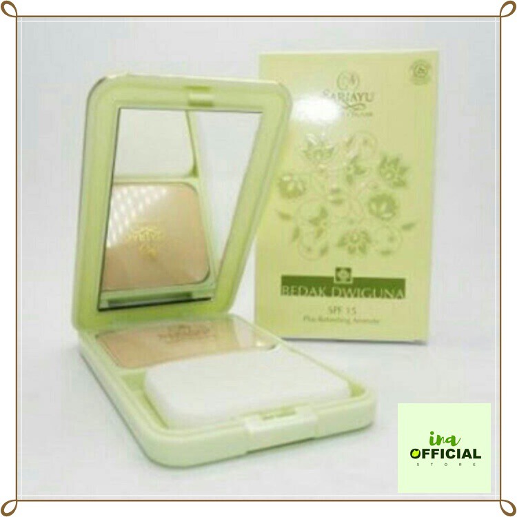 Sariayu Bedak Dwiguna SPF 15 / BEDAK PADAT / TWO WAY CAKE DWIGUNA