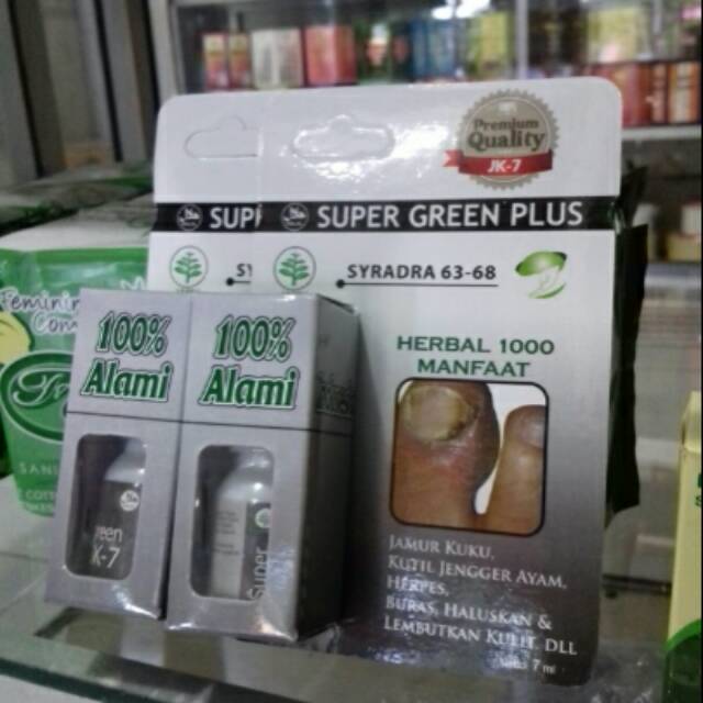 Super Green Plus JK 7 Obat Tetes Pembasmi Jamur Dan Parasit Super Green Plus Menghaluskan Kulit