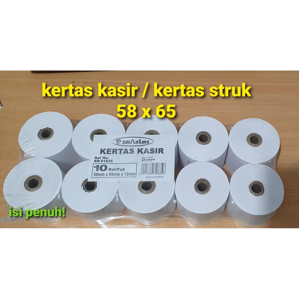 

Kertas Struk / Kertas Kasir 75x65 , 44 x 65 , 58 x 48 , 58 x 65 PAPER berbagai ukuran (pack)