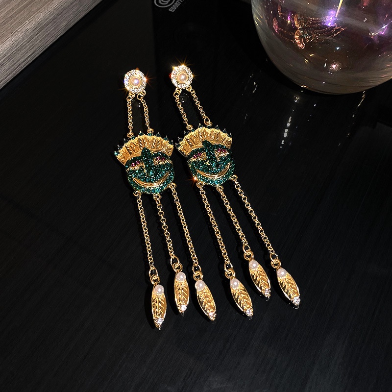 Anting AT 174 Anting Panjang Unik Lucu Keren Fashion Wanita / Anting Pesta /BS