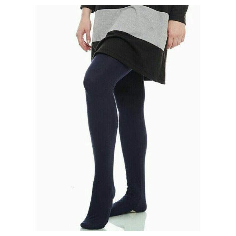Legging Wudhu Hitam / Legging Wudhu Jumbo / Legging Muslimah / Stocking Hitam / Legging Dalaman